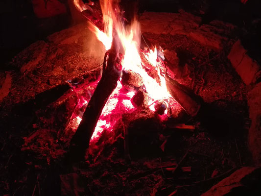 Lagerfeuer in der Wildniss