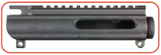 Abbildung 2 AR-15, Gehäuseoberteil (gängige englische Bezeichnung „Upper Receiver“) Abbildung 2: AR-15, Gehäuseoberteil (gängige englische Bezeichnung: „Upper Receiver“)
