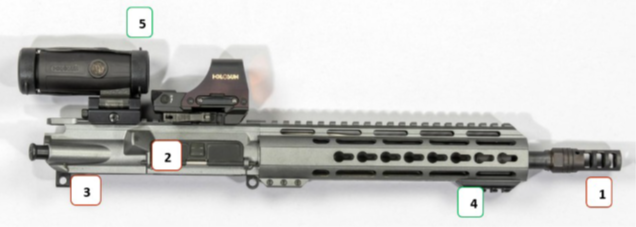 Abbildung 10 AR-15 Gehäuse-Lauf-Einheit GLE Abbildung 6: AR-15, Hauptbestandteile der Waffe