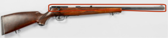 Abbildung 14 Repetierbüchse, Übersichtsaufnahme der Waffe Abbildung 7: Bockdoppelflinte, Übersichtsaufnahme der Waffe