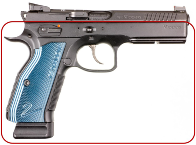 Abbildung 35 CZ-75 Übersichtsaufnahme der Pistole Abbildung 7: Bockdoppelflinte, Übersichtsaufnahme der Waffe