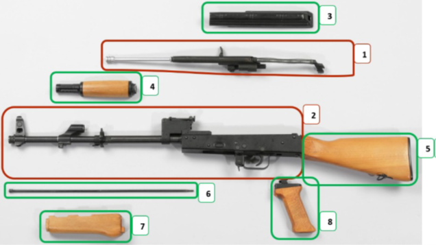 Abbildung 42 AK 47 Hauptbestandteile der Waffe Abbildung 6: AR-15, Hauptbestandteile der Waffe