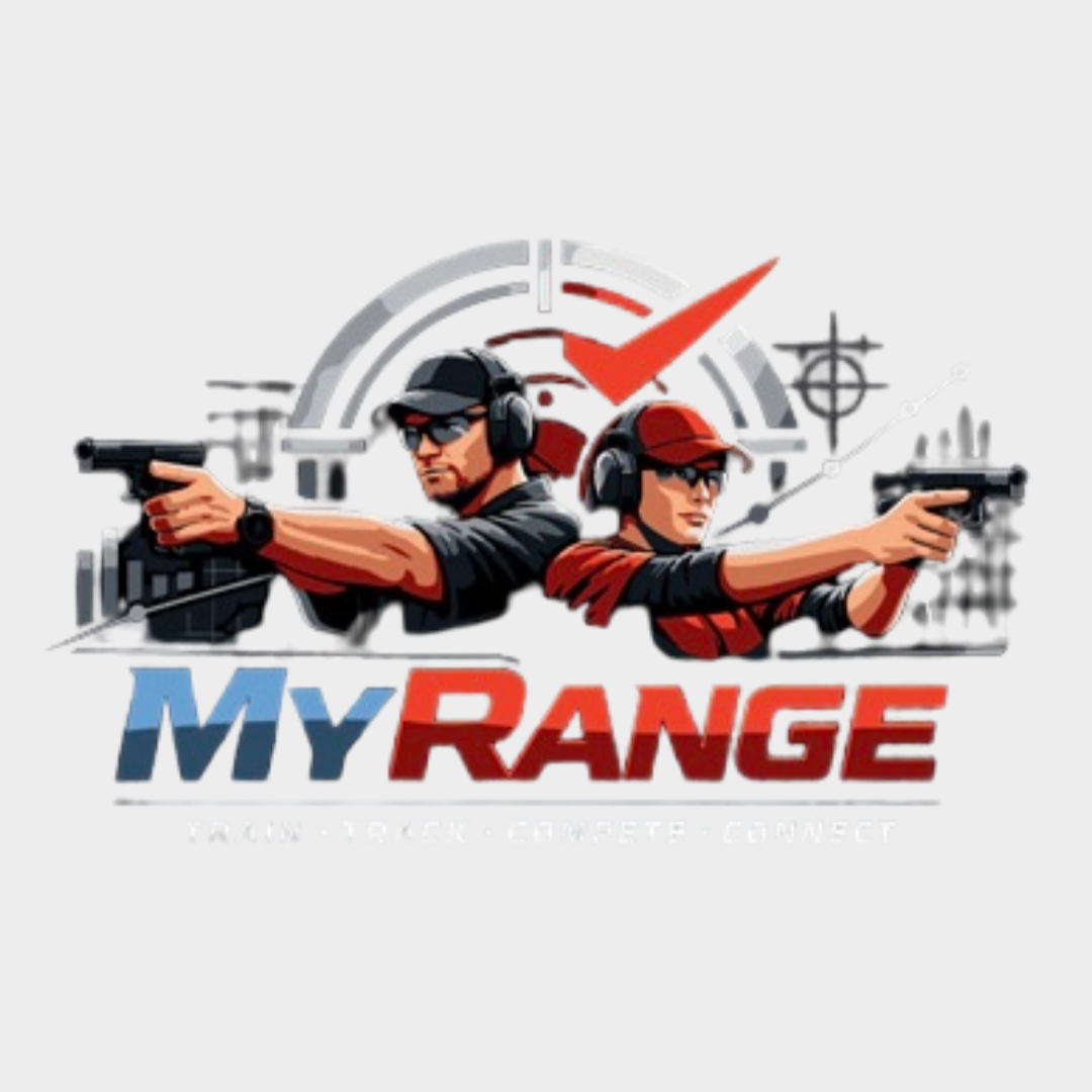 Logo von MyRange, wo du auch Schießbucheinträge machen kannst