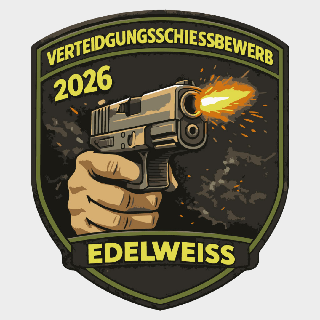 Schießbewerbe, am Bild ist der Patch des Verteidigungsschießbewerbs 2026