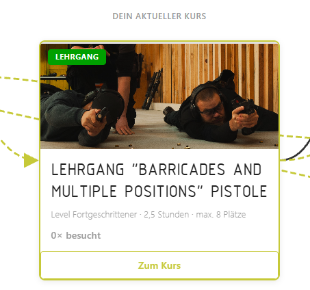 Roadmap_aktueller Kurs, LG Barricades Multiple Positions Screenshot der Roadmap mit dem "aktuellen Kurs" im Fokus