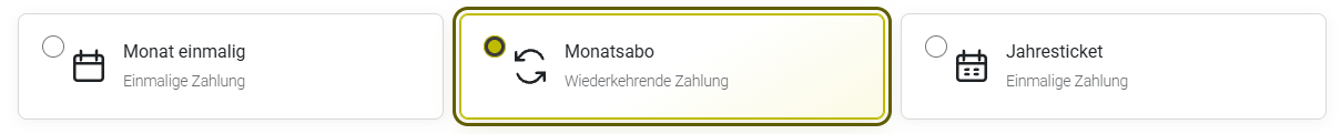 Ticketlaufzeiten Möglichkeiten für Laufzeiten des Edelweiss Schießstand Tickets